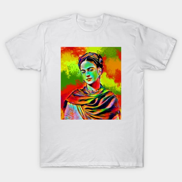 Frida Kahlo T-Shirt by Sanzida Design